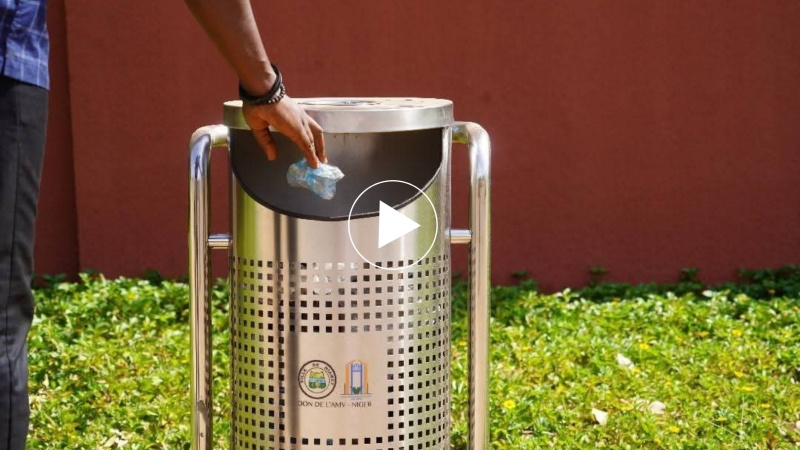 Phase pilote de placement de poubelles publiques