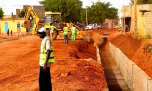 visite de supervision sur les chantiers importants de voirie 