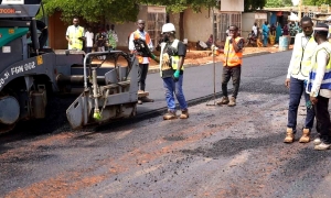visite de supervision sur les chantiers importants de voirie 